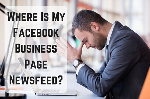 Where is my Facebook business page newsfeed