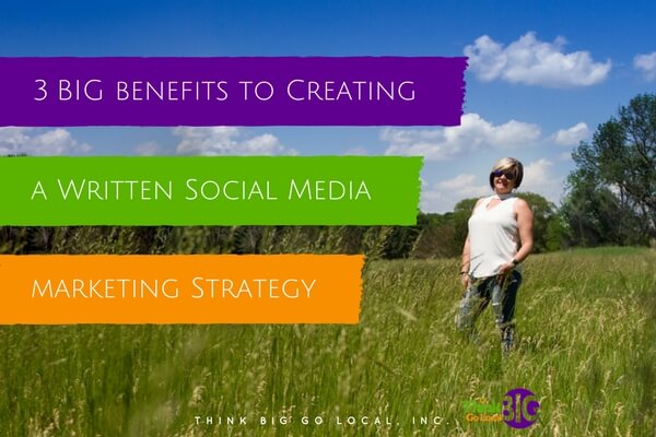 3 BIG benefits to creating a written social media marketing strategy